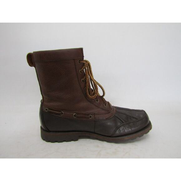 RALPH LAUREN Mens Size 7 D Brown Leather Laces Casual Ankle Winter Boots main image 11
